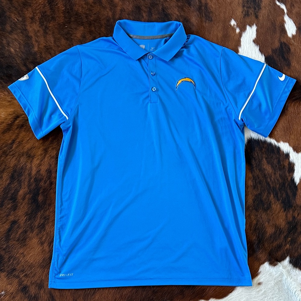 Nike Dri Fit LA Chargers Polo Shirt